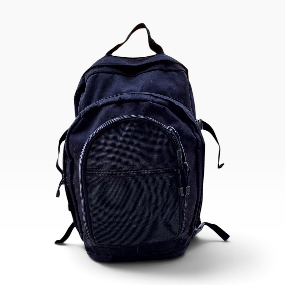 Sandpiper of California Bug Out Bag Black Tactical Expandable Backpack Canvas